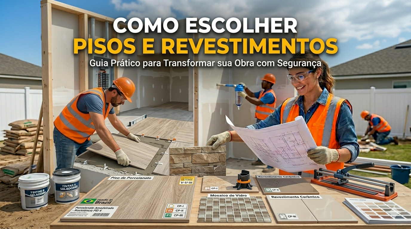Escolhindo pisos e acabamentos